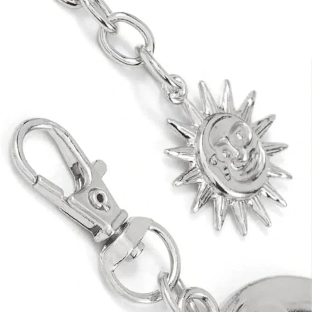 Moon Silver Metal Belt